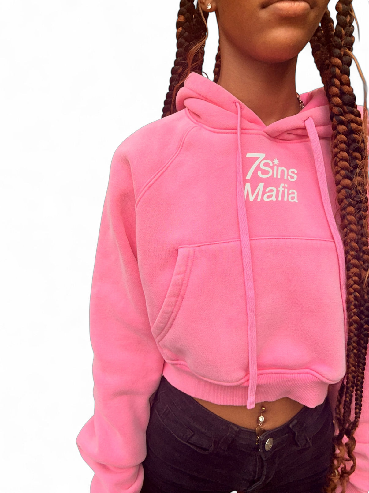 Washed Cropped Hoodie