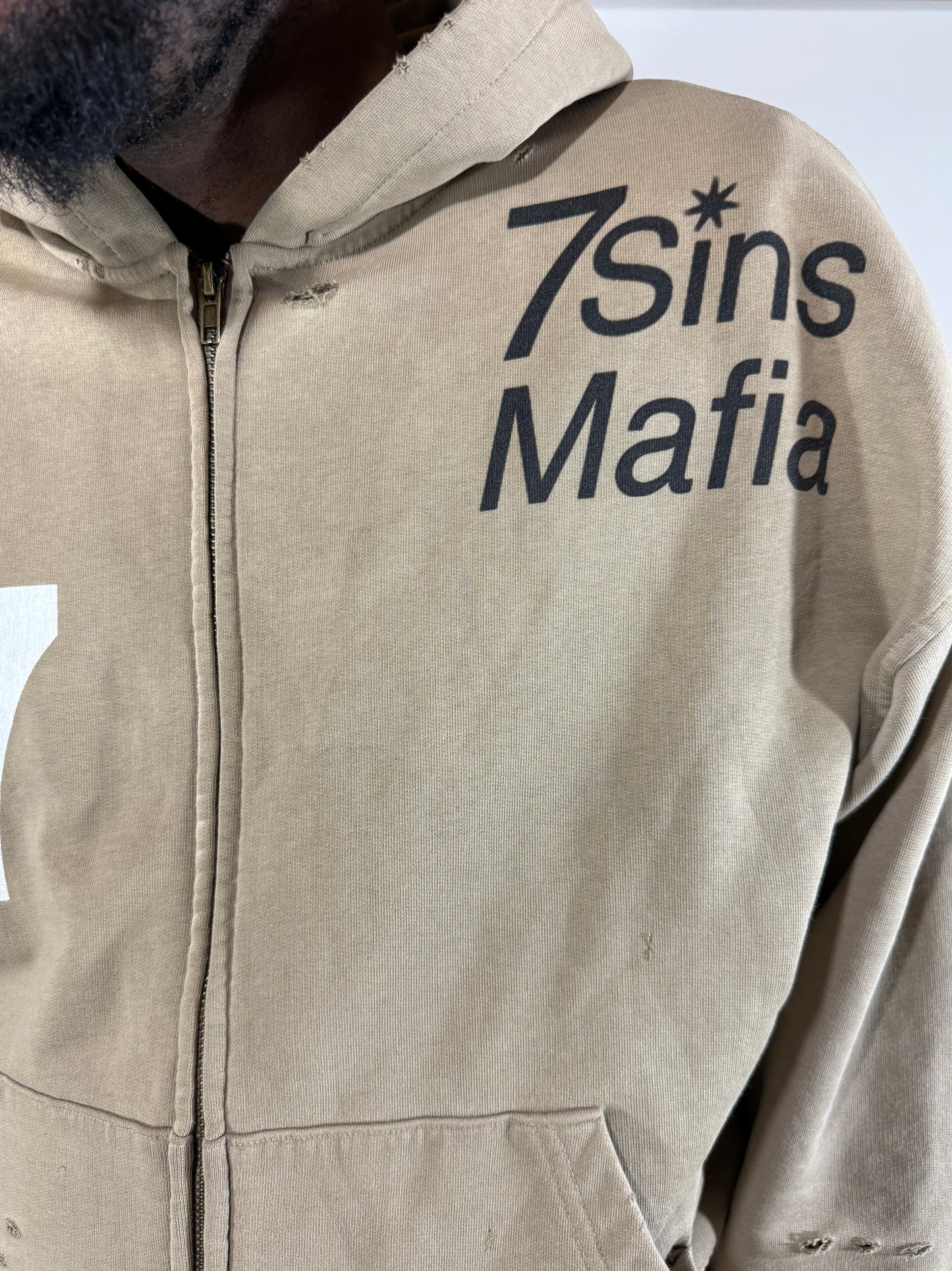 Vintage Washed Zip Hoodie