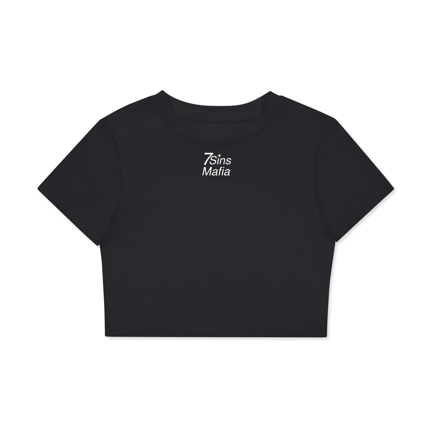 7Sins Mafia Fitted Crop Tee