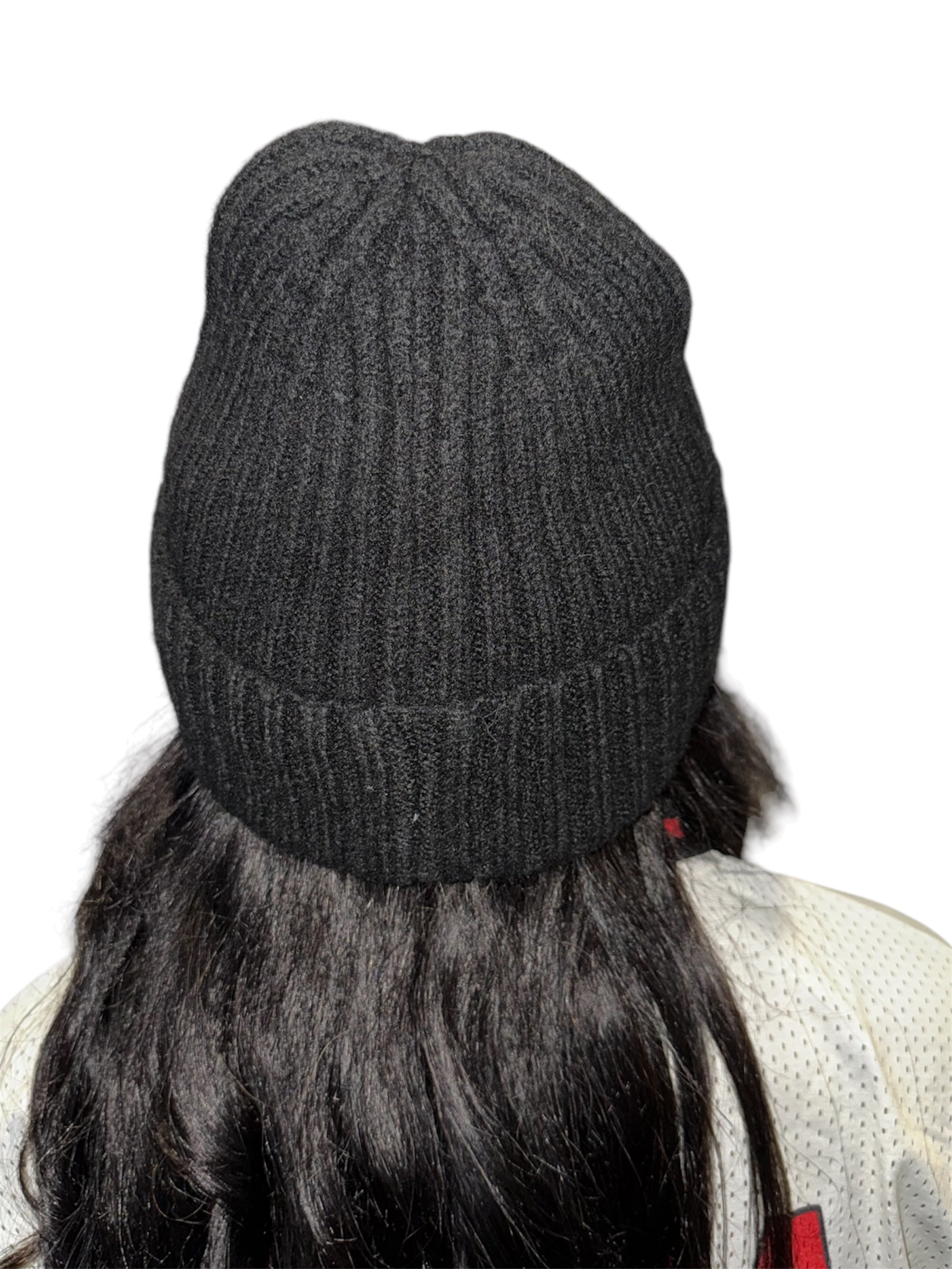Black Bookish Knit Beanie
