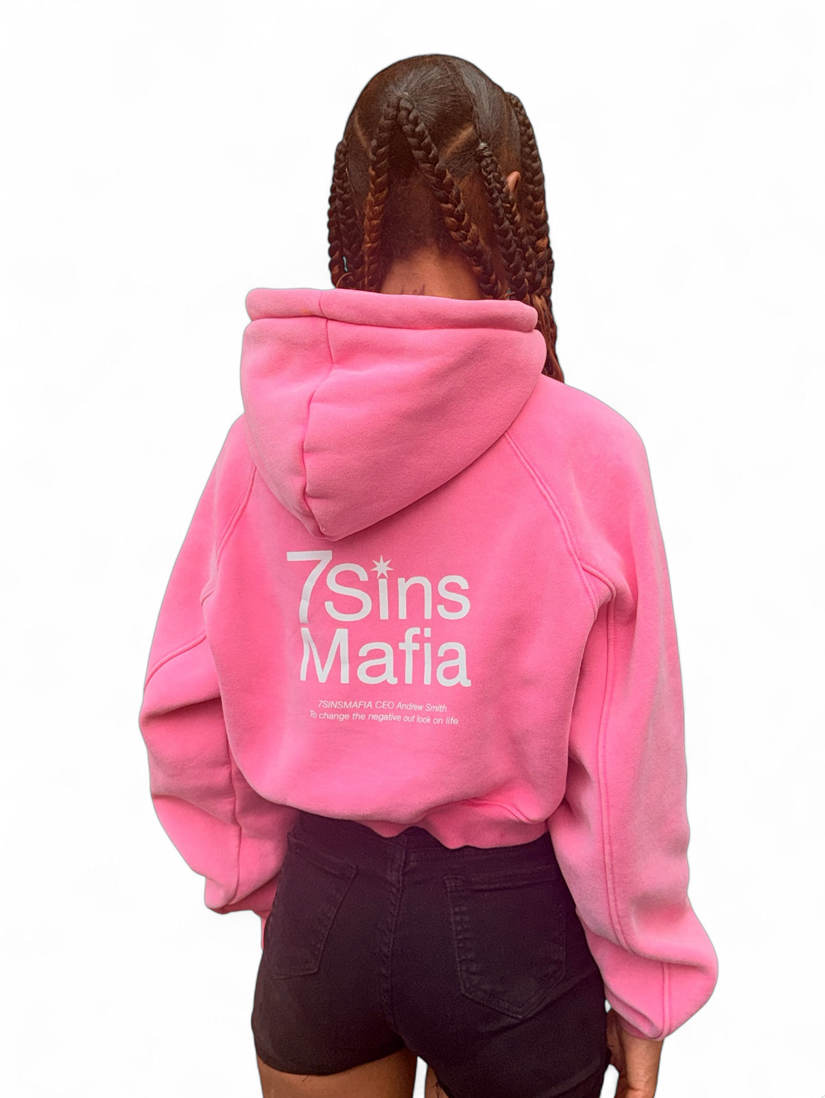 Washed Cropped Hoodie