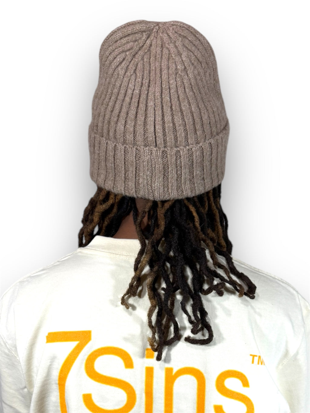 Beige Bookish Knit Beanie