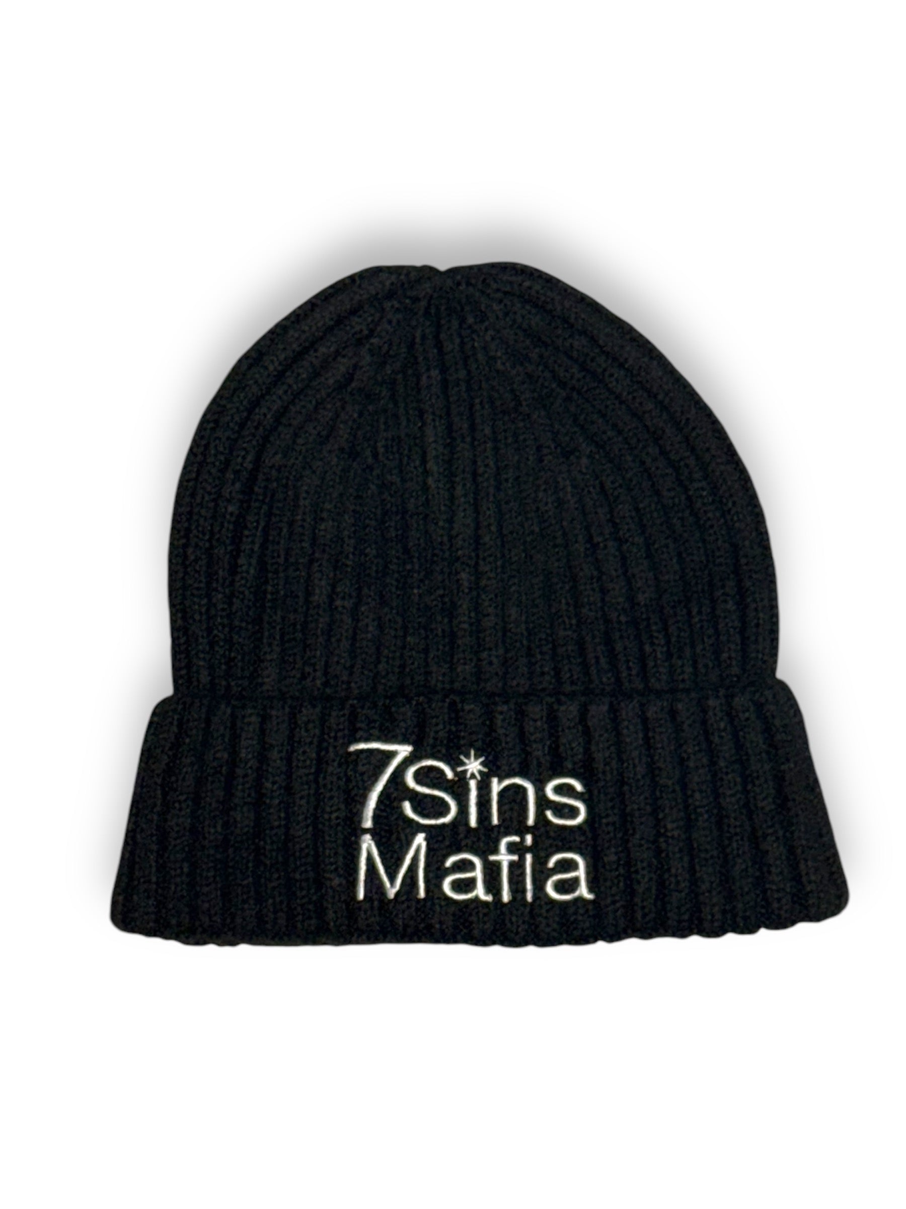 Black Bookish Knit Beanie