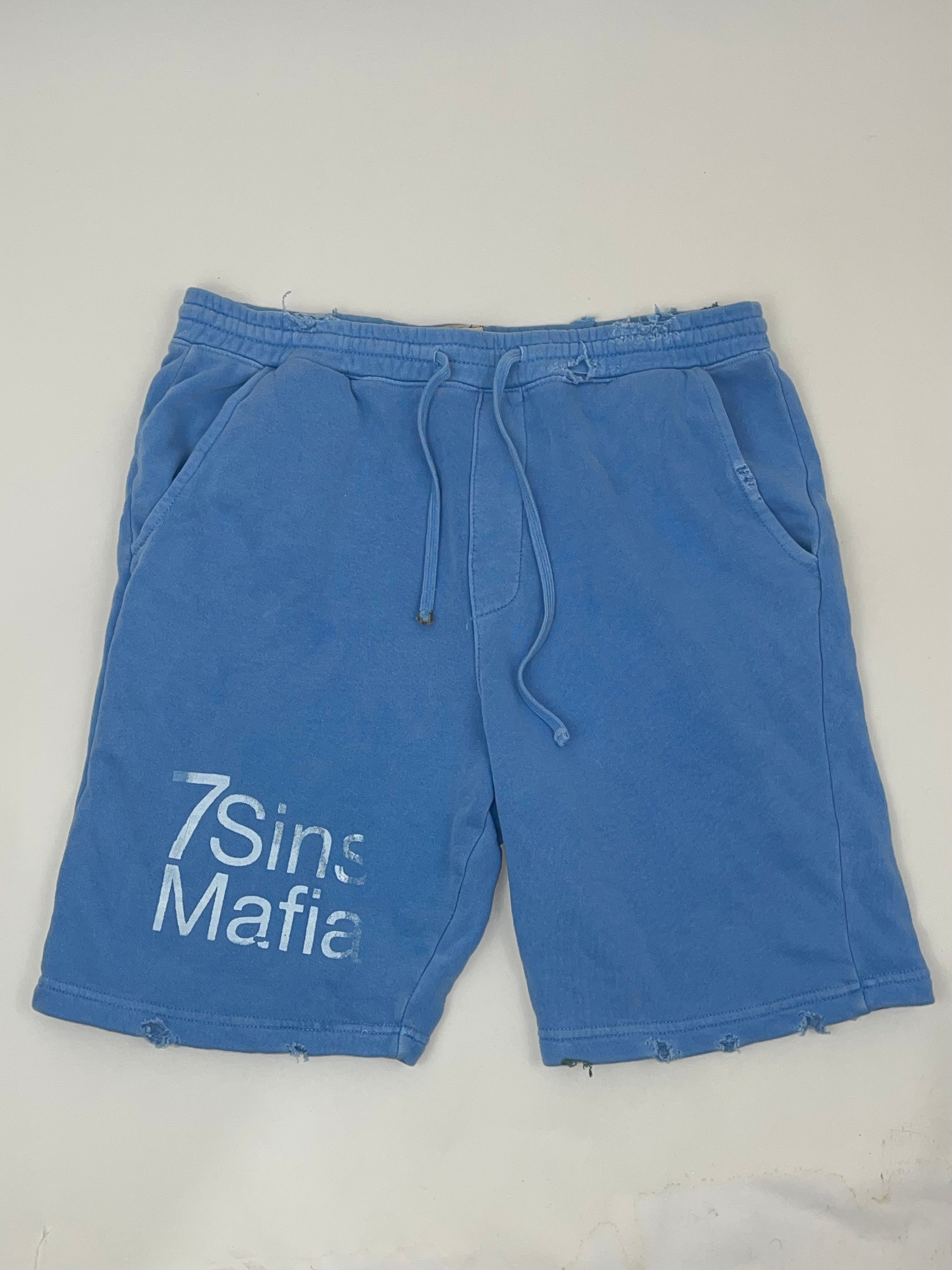 Burnt And Distressed Shorts